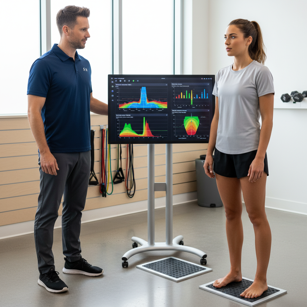 Delafield physical therapy using force plate technology for athletic performance analysis and biomechanical assessment