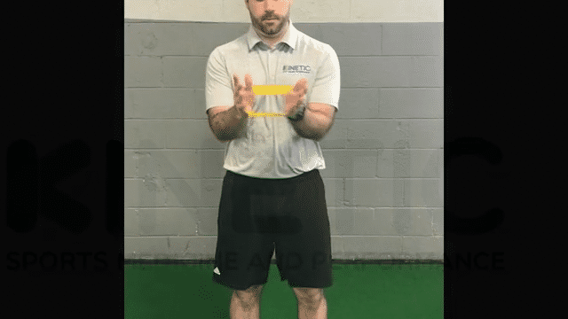 Mini-band neutral shoulder ER exercise